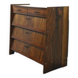 Vintage Scandinavian wooden shoe cabinet