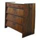 Vintage Scandinavian wooden shoe cabinet