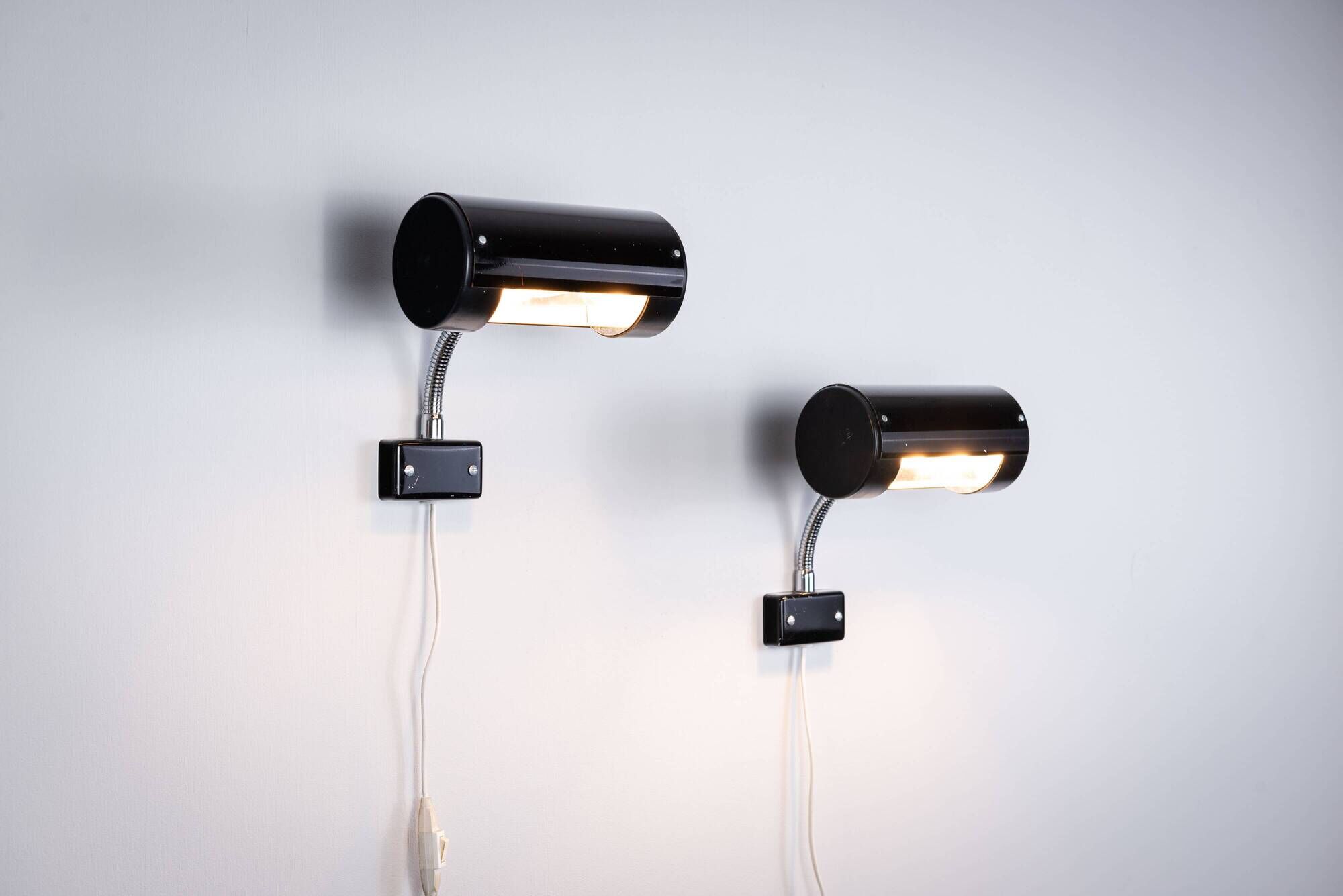 Anders Pehrson set of two wall lamps for Ateljé Lyktan 1970s Sweden