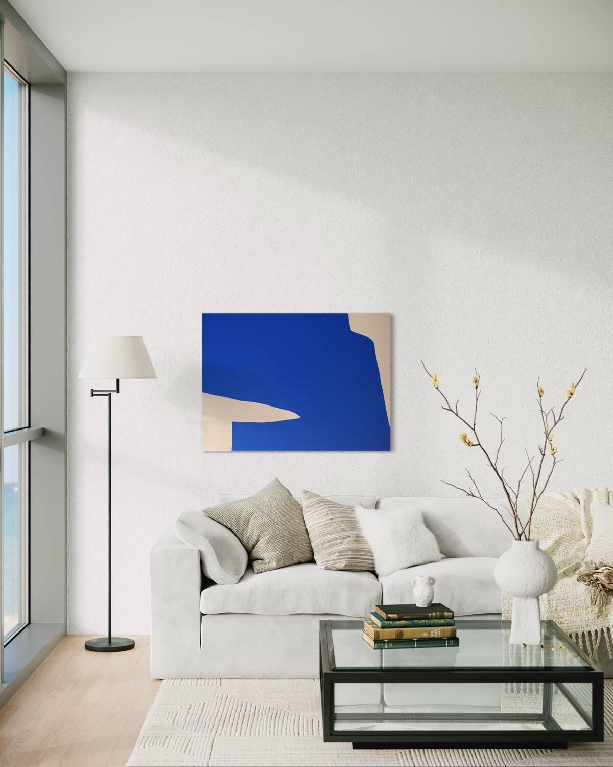Contemporary abstract Blue Klein 1