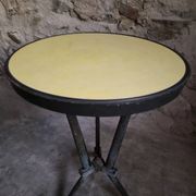 Table bistrot Art déco française REX avec plateau en bakélite, vers 1930
