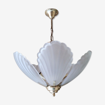 Chandelier murano shells 1970