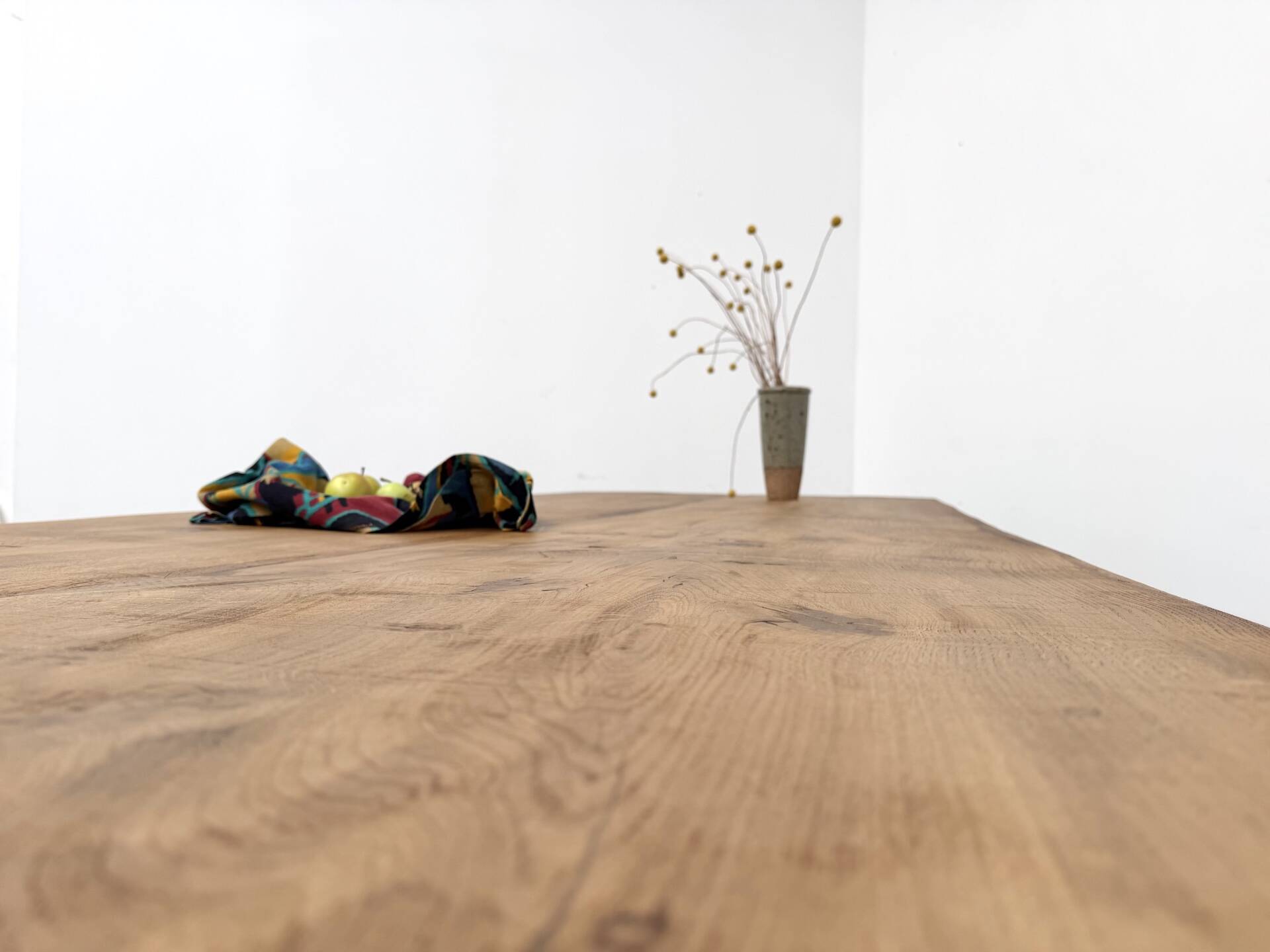 Very large farmhouse table in solid oak, 1950s – L300 cm