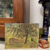 Peinture paysage vintage