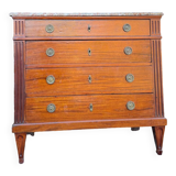Louis XVI Style Mahogany Chest of Drawers, 19th Century
