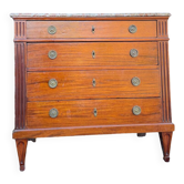 Louis XVI Style Mahogany Chest of Drawers, 19th Century