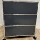 USM Haller rolling cabinet in Anthracite Grey