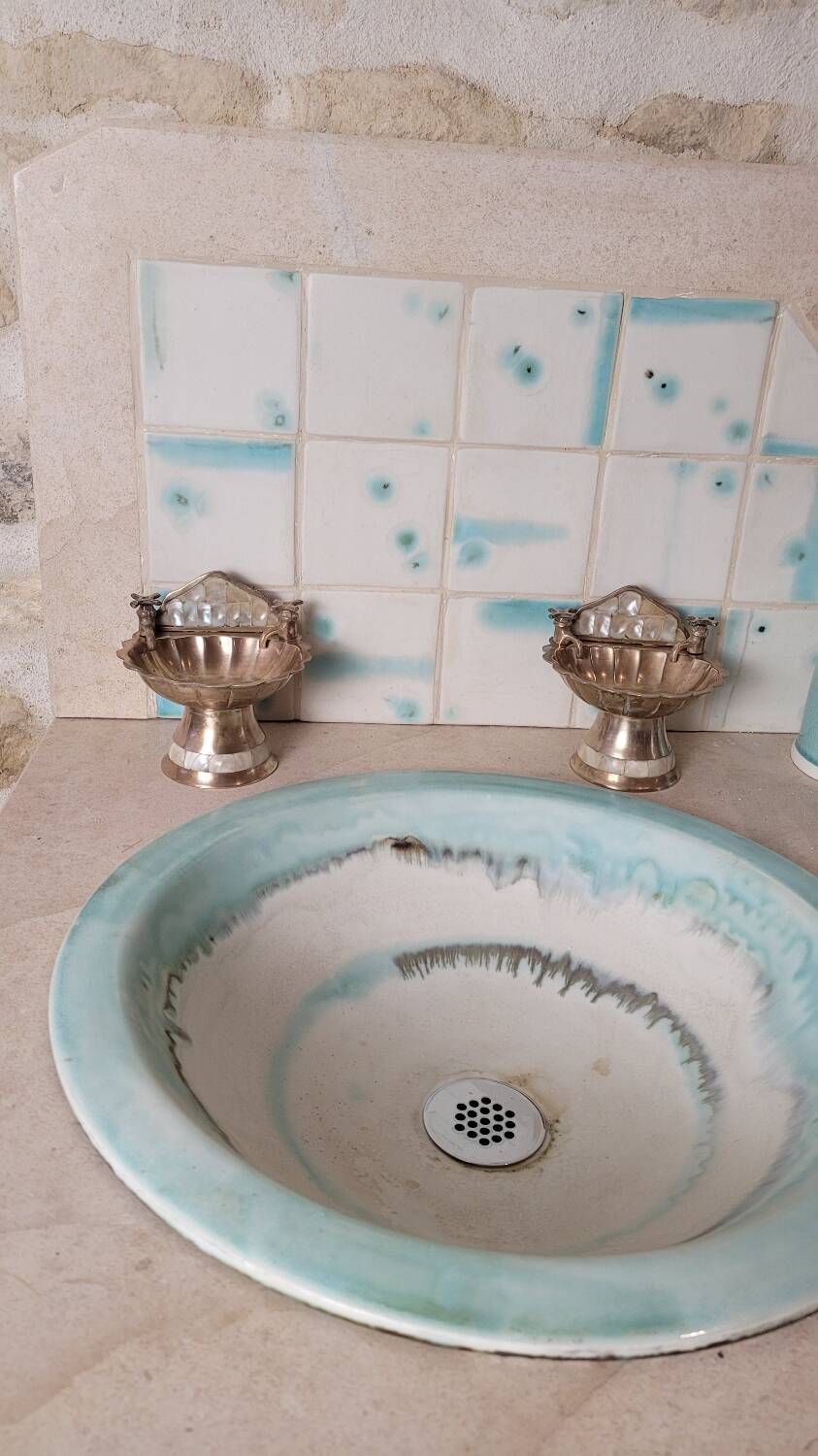 Two brass soap dishes