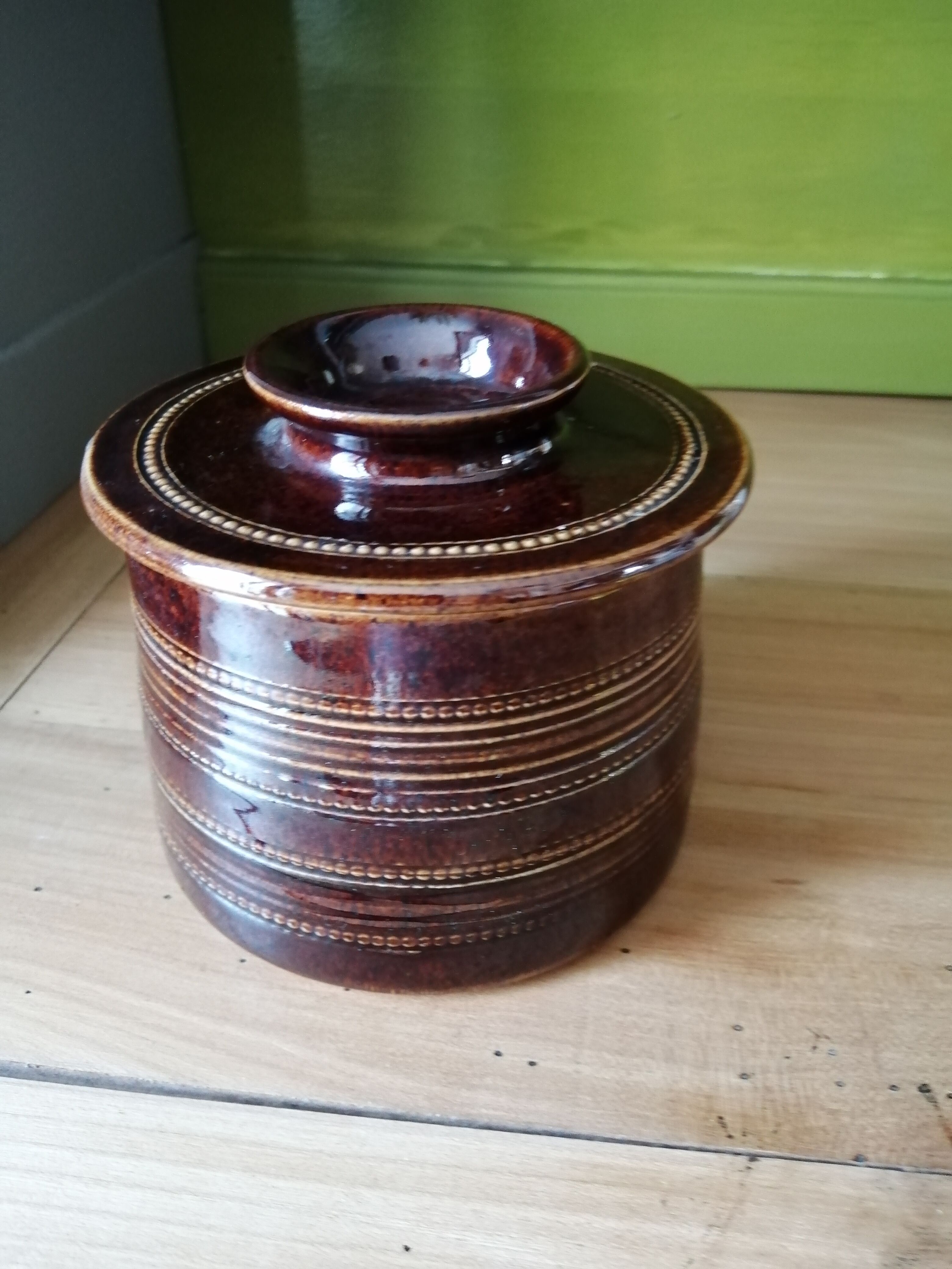 Old sandstone butter maker