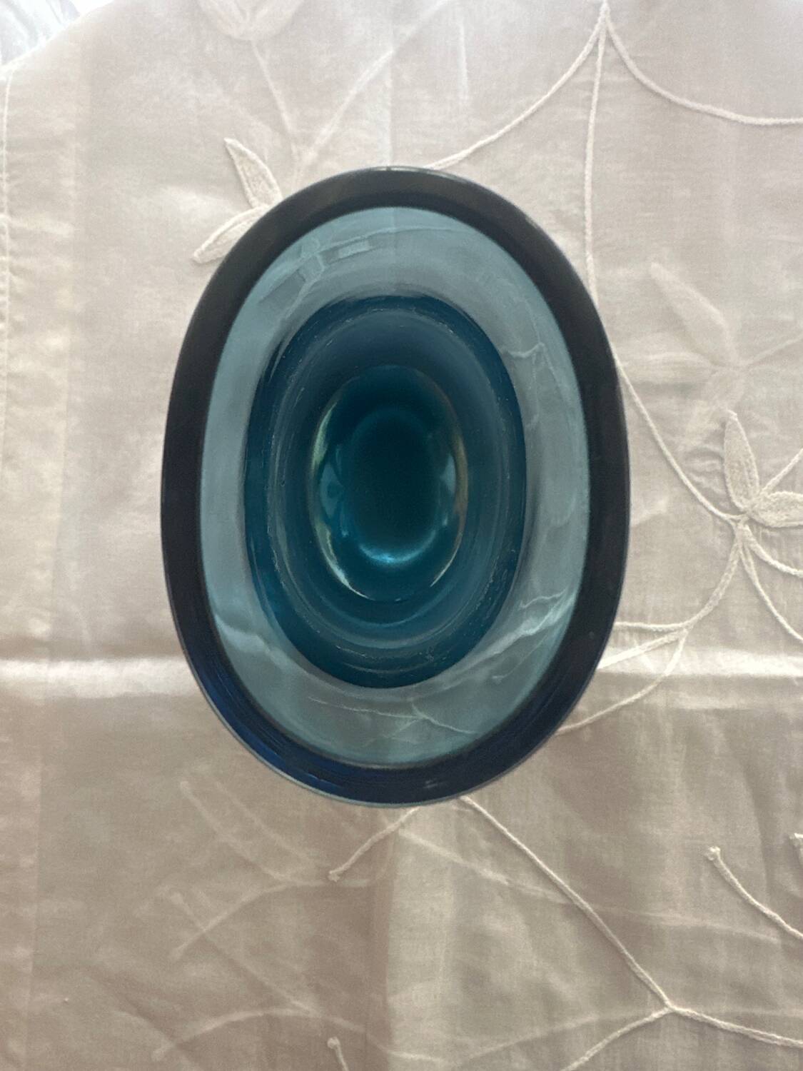 Scandinavian Design Blown Glass Vase Bo Borgstrom Vintage 1960s/1970s