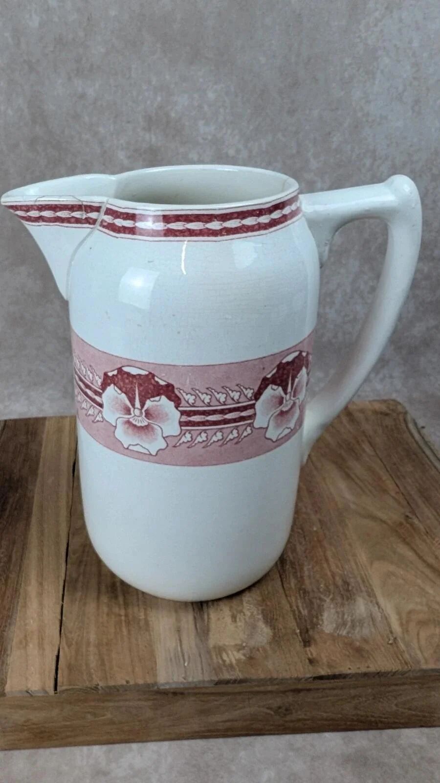 Grand pot de toilette ancien Digoin modèle Parma