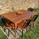 Vintage Scandinavian table for 6 people from the 1960s-70s.