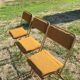 Suite de 3 chaises pliantes vintage