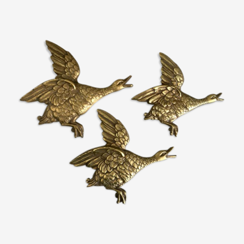 Flight of birds in bronze