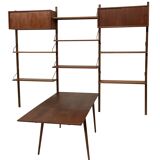 Vintage Poul Cadovius Royal System wandsysteem wandmeubel