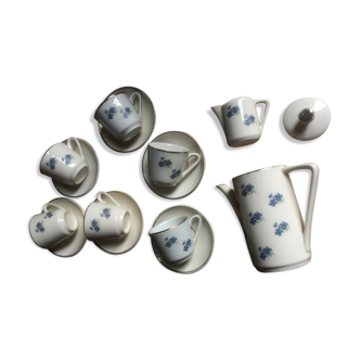 Porcelain flower tea service