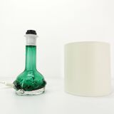 Lampe scandinave verte en verre Kosta Hans-Owe Sandeberg Suède 1960