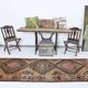 3x10 blue & brown persian runner rug, 91x295cm sk 18084 free shipping