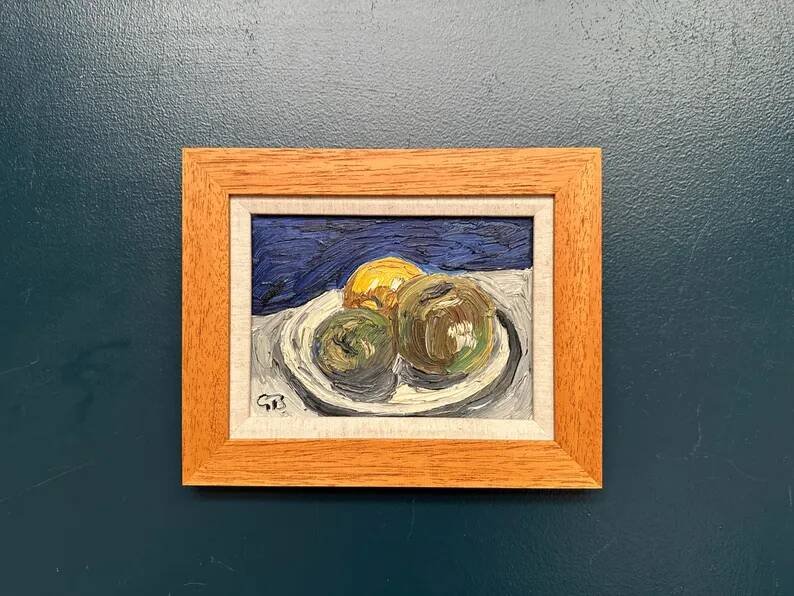 Original Swedish Oil on Panel – “Still Life” by Göran Brunius (1911–2005) – Signed