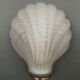 Wall lamp in frosted glass Art Deco 1950 scallop shell