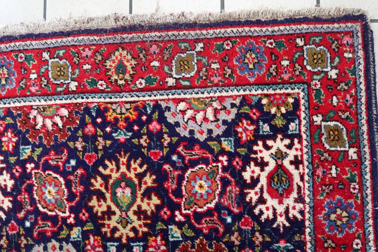 Tapis Vintage Tabriz Fait Main – 103 x 143 cm - 1C1031