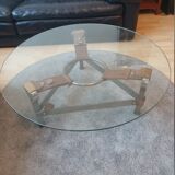 Table basse en fer forgé