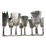 Cut crystal wine glasses