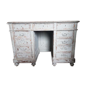 Bureau decapé en bois