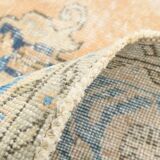 7x10 Orange and Blue Vintage Persian Rug, 206x294 Cm