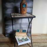 50s metal side table