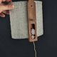 Ensemble de 4 appliques murales scandinave en teck et perspex