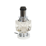 Lampe de table Ice Cube Peill Putzler Design Cristal Allemagne Années 70 Endommagé