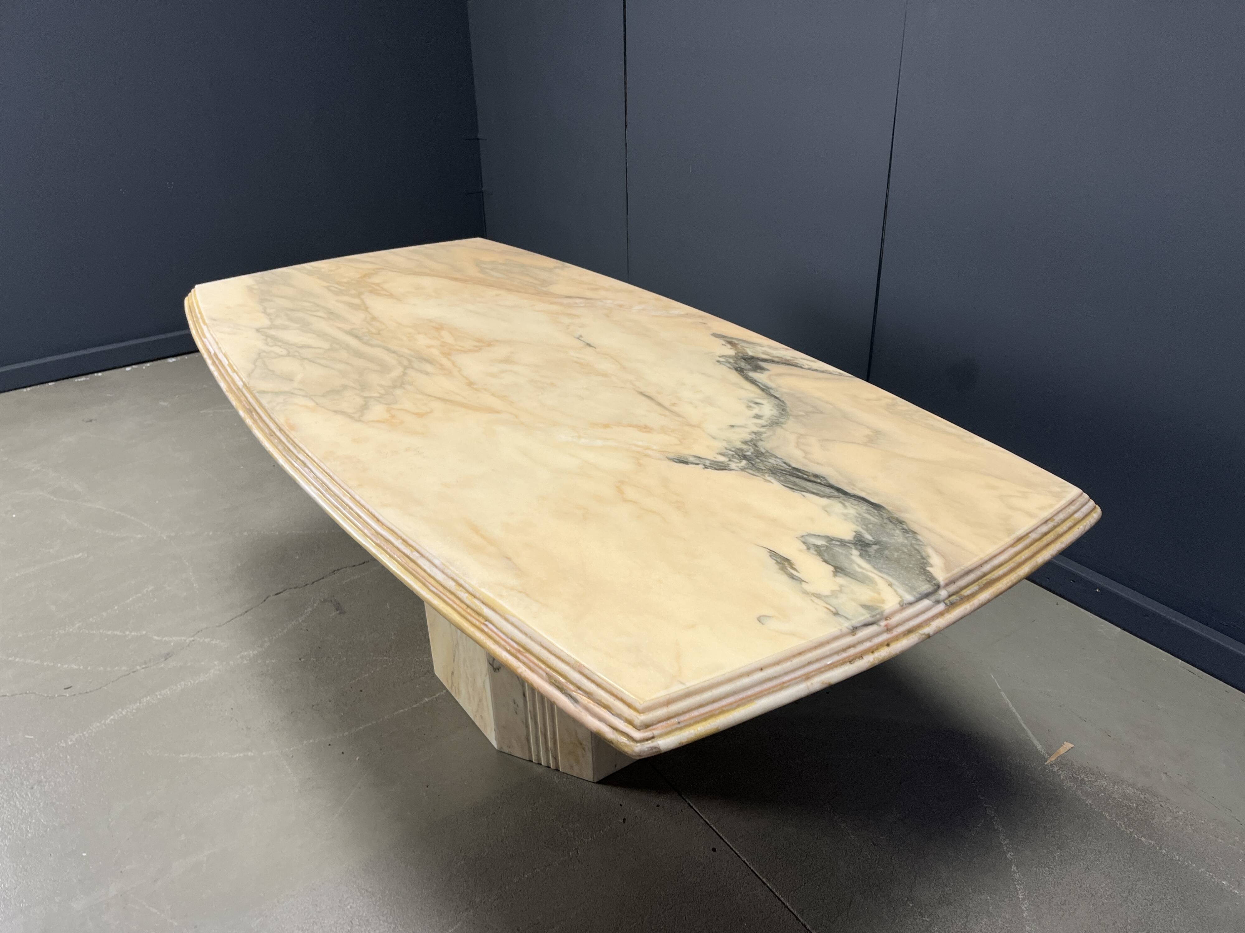 Vintage marble dining table, 1970s