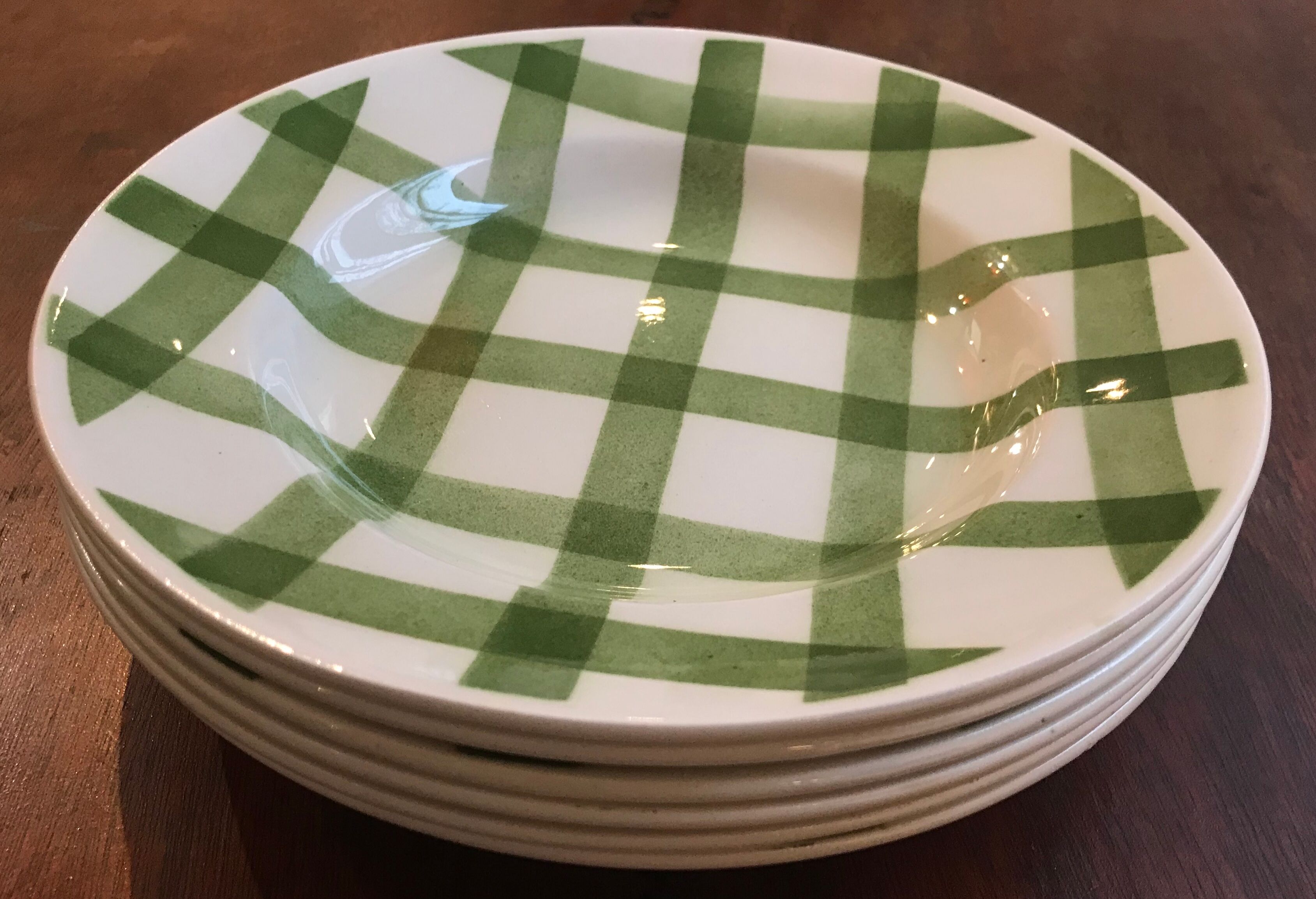 Series of 6 hollow plates