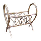 Magazine rack in rattan