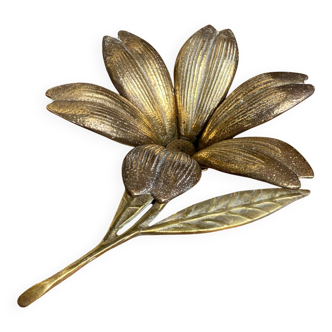 Cendrier fleur en bronze 