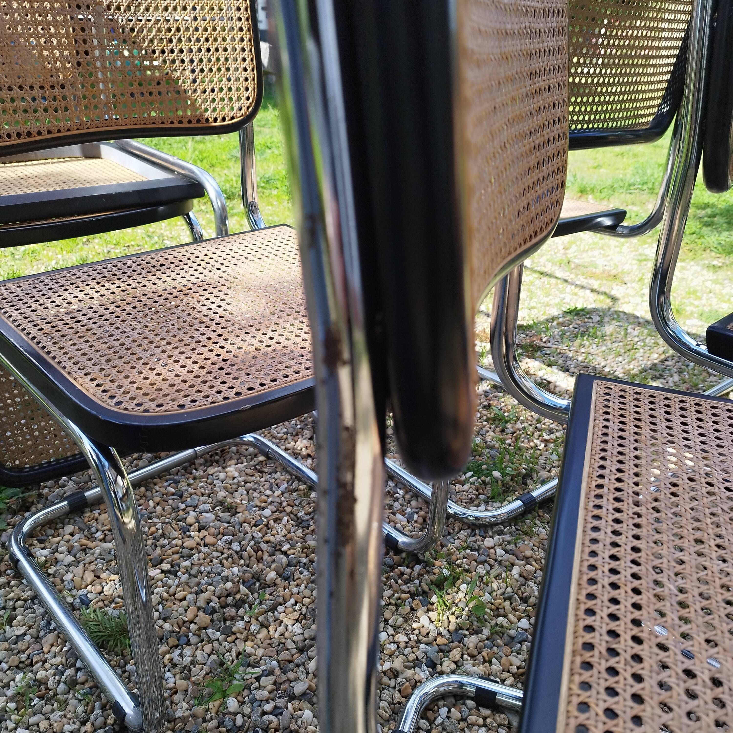 Vintage style chairs Cesca B32 Marcel Breuer
