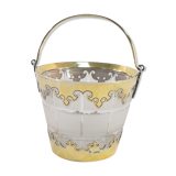 Ice bucket glacons in solid silver vermeil london 1864 victorian era