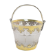 Ice bucket glacons in solid silver vermeil london 1864 victorian era