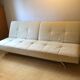 Cinna Smala 4 seater convertible sofa in beige alcantara