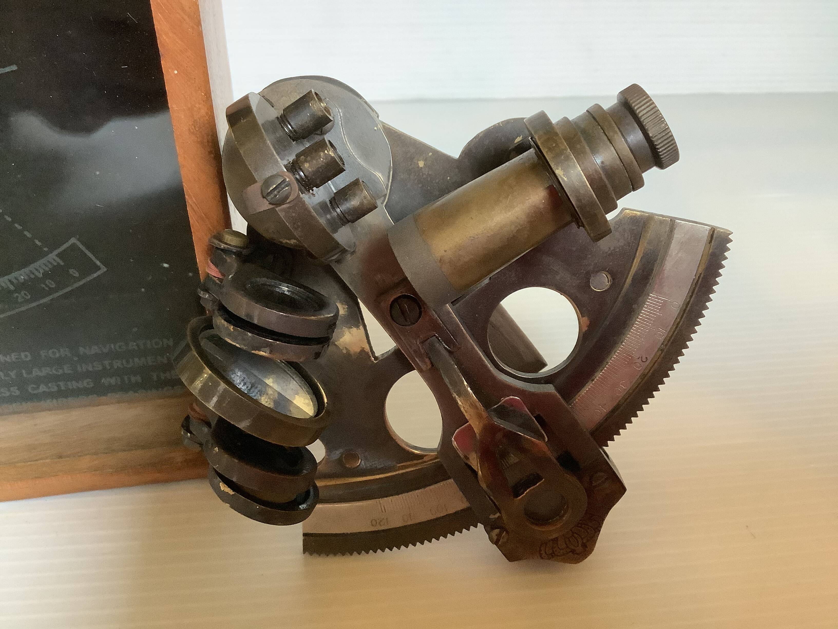 Marine compass sextant box