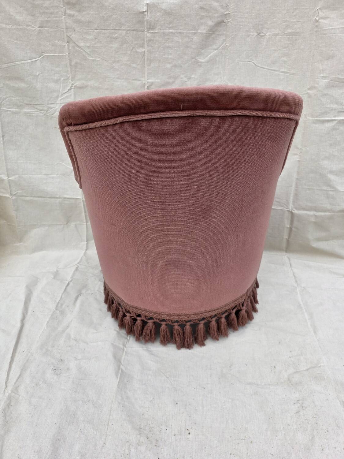 Velvet toadstool armchair