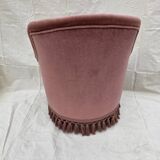 Velvet toadstool armchair