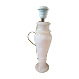 Vintage 1960 lamp in pink alabaster