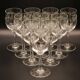 Set of 10 vintage liqueur glasses