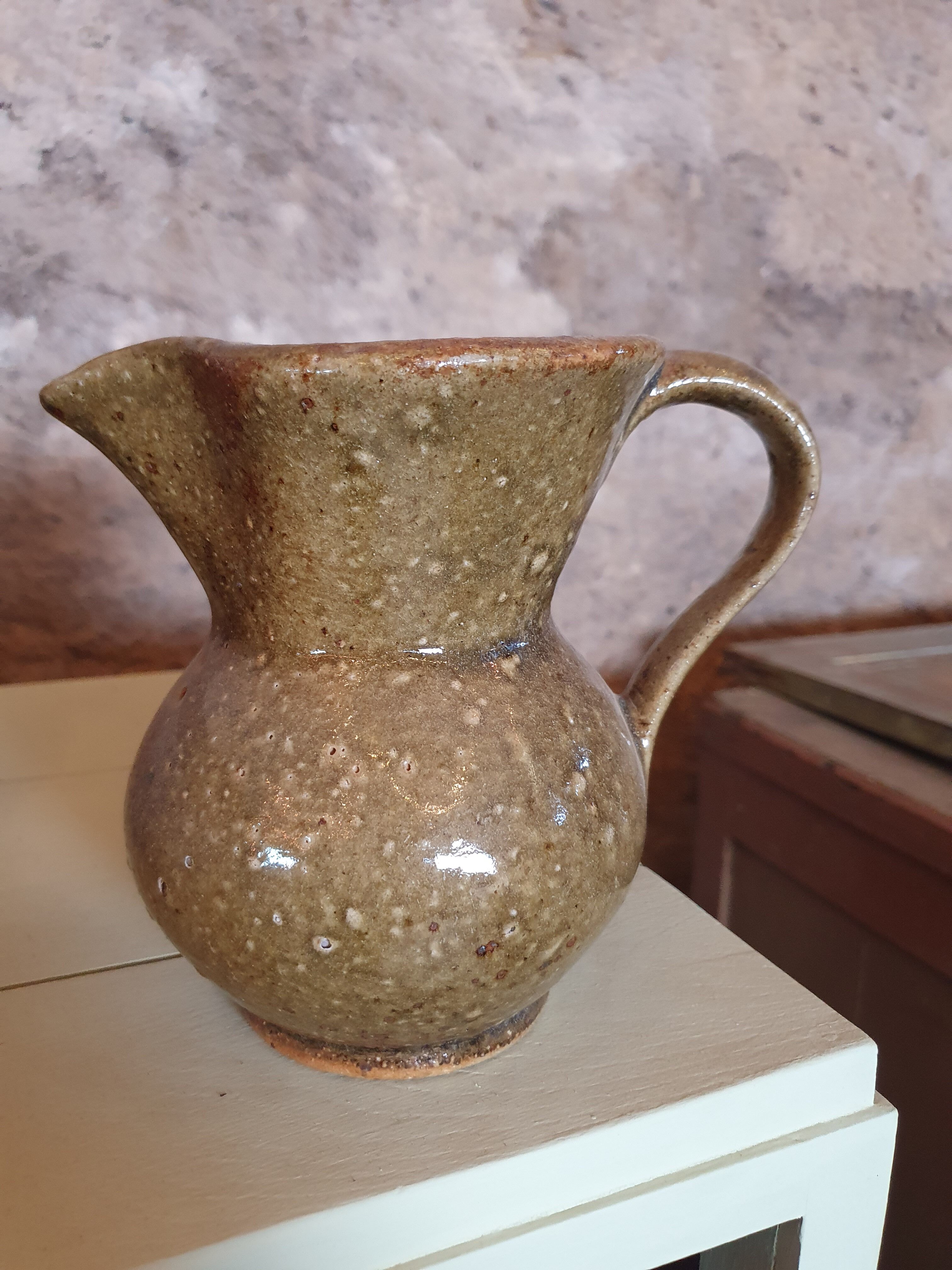 Green sandstone decanter