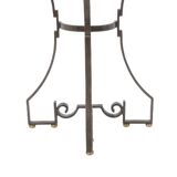 Pair of half-moon shaped console tables. Work of art craftsmanship.