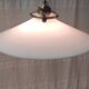 Opaline lampshade with brass claw, mid-20th century