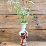 Vase en verre opaque vintage
