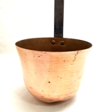 Louche en cuivre ou mesure a lait chaudron confiture déco